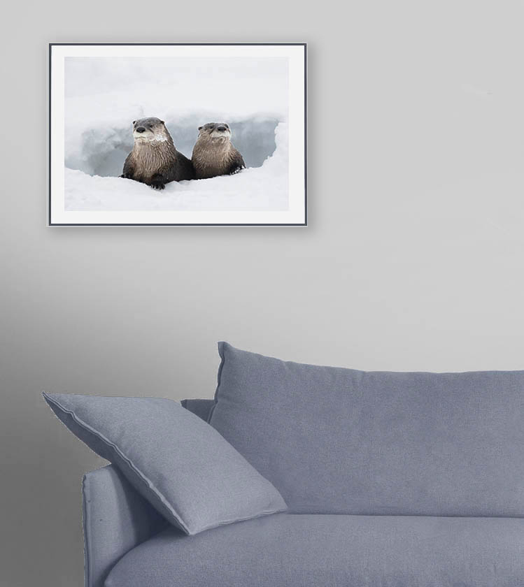 Calendar image mounted on wall