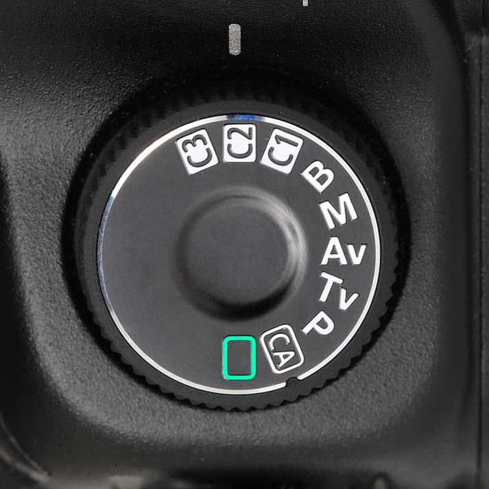 Canon camera mode dial