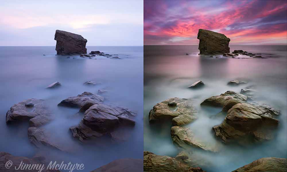 Heavily photoshopped landscape