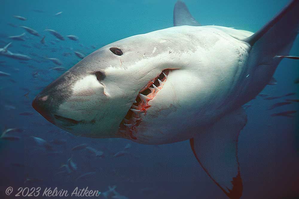 Great Whte Shark close portrait