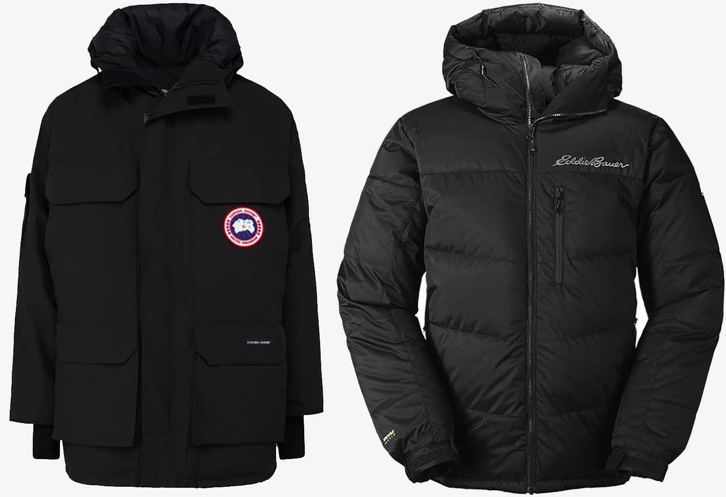 Down filled parkas for extreme cold camping